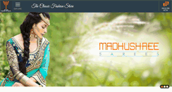 Desktop Screenshot of madhushreesarees.com